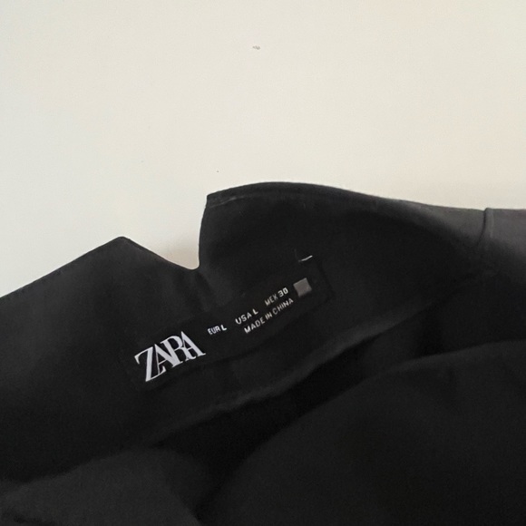 ZARA High Waisted Pants with Pleats Size L - Picture 6 of 7